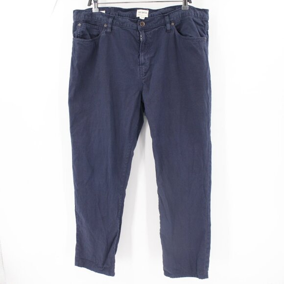 Todd Snyder Other - Todd Snyder Pants Mens 38 L27 Slim Fit 5 Pocket Cotton Linen Flat Front Blue